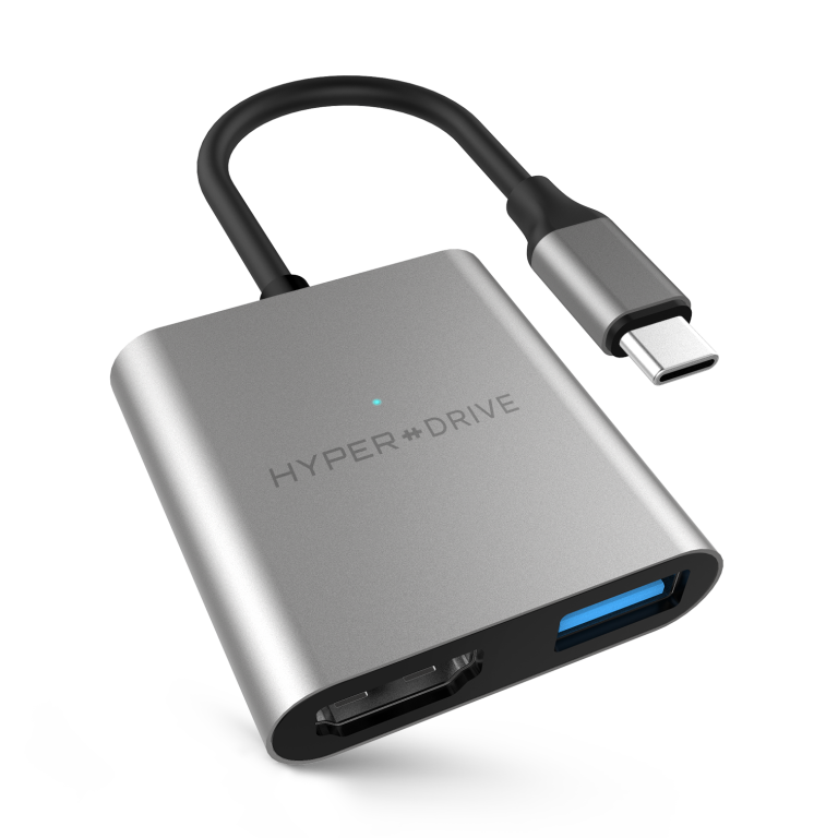  Cổng chuyển HyperDrive 4K HDMI 3-in-1 USB-C Hub for MacBook, Surface, PC & Devices 