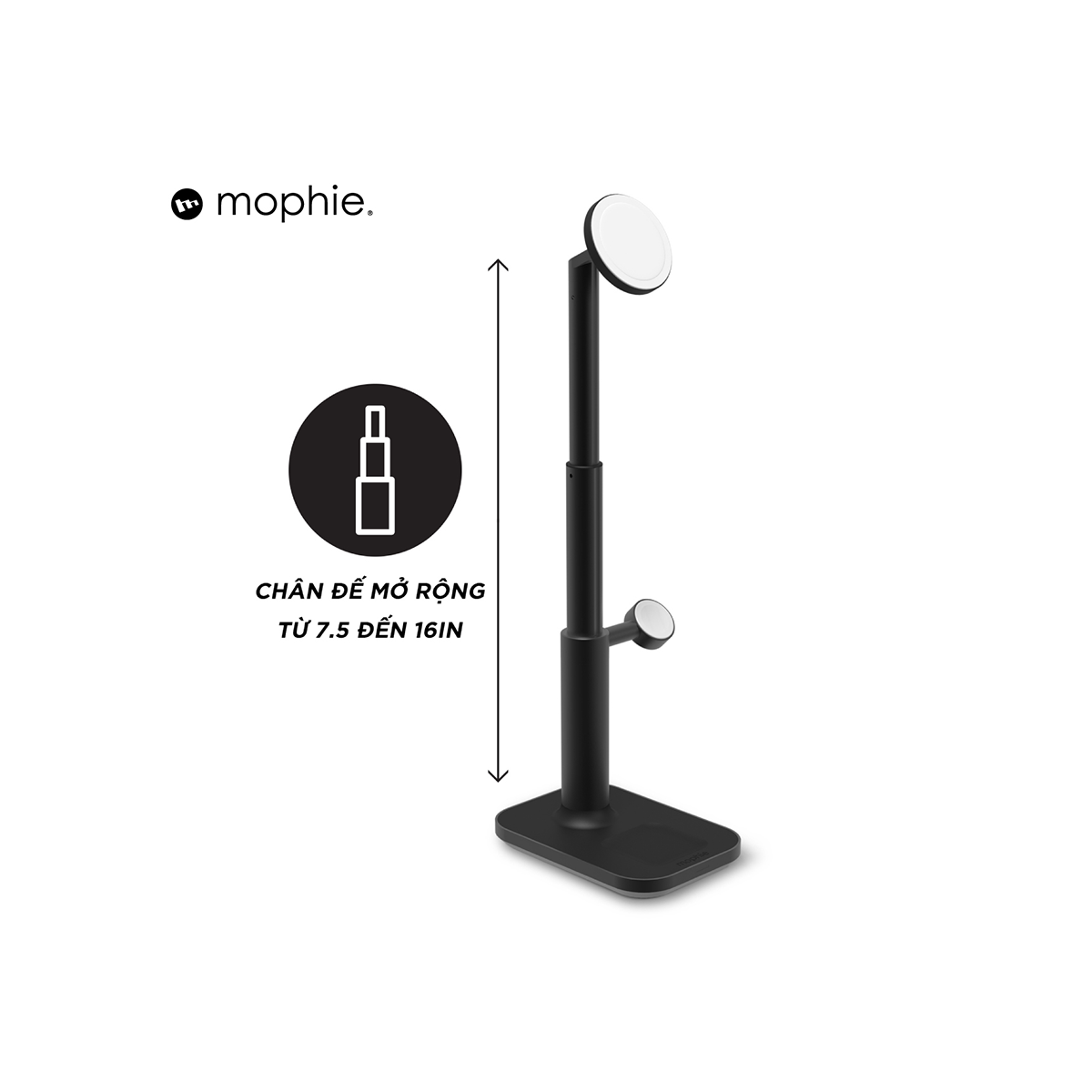  Đế sạc đa năng Magsafe mophie 3in1 extendable 
