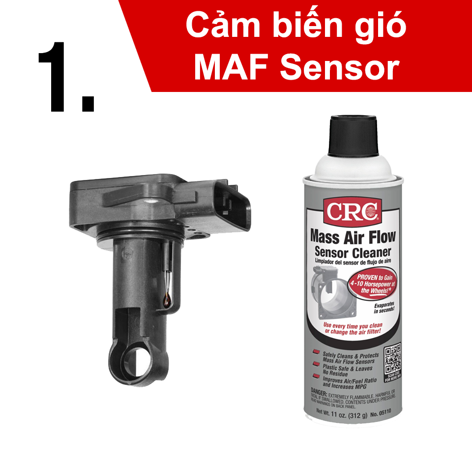 Mass Air Flow Sensor Cleaner CRC Auto Chăm sóc ô tô kiểu Mỹ