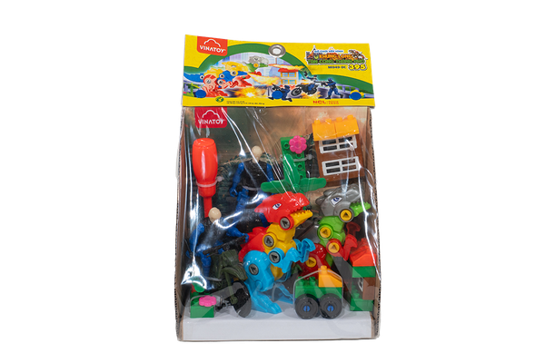  [Hot] [New] ĐỒ CHƠI XẾP HÌNH KHỦNG LONG TẤN CÔNG THÀNH PHỐ VINATOY 395 