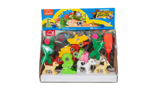  [Hot] [New] ĐỒ CHƠI XẾP HÌNH KHỦNG LONG SĂN MỒI VINATOY 394 