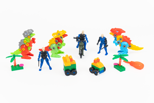  [Hot] [New] ĐỒ CHƠI XẾP HÌNH ĐỘI SĂN KHỦNG LONG VINATOY 396 