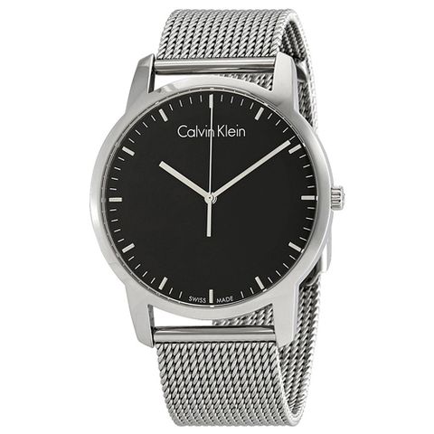 City Black Dial Stainless Steel Mesh Men's Watch K2G2G121