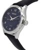 Solar Quartz Blue Dial Black Leather Men's Watch SNE491