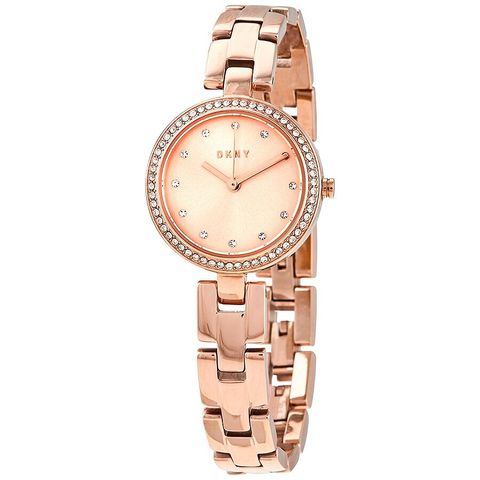 City Link Quartz Crystal Rose Gold Dial Ladies Watch NY2826