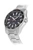 Solar Black Dial Stainless Steel Men's Watch SNE393