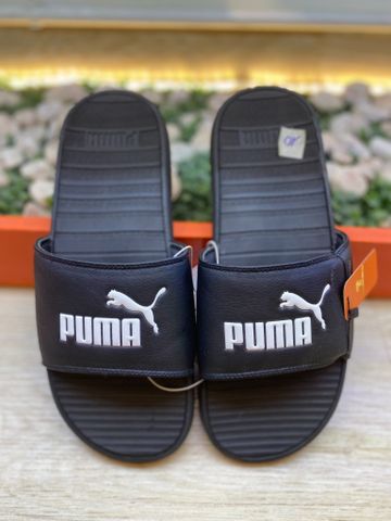 Dép Đen Logo Trắng Puma  - New - 37102301