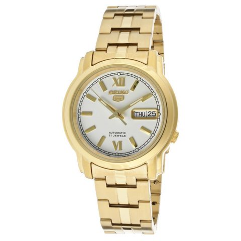 Series 5 Automatic White Dial Men's Watch SNKK84