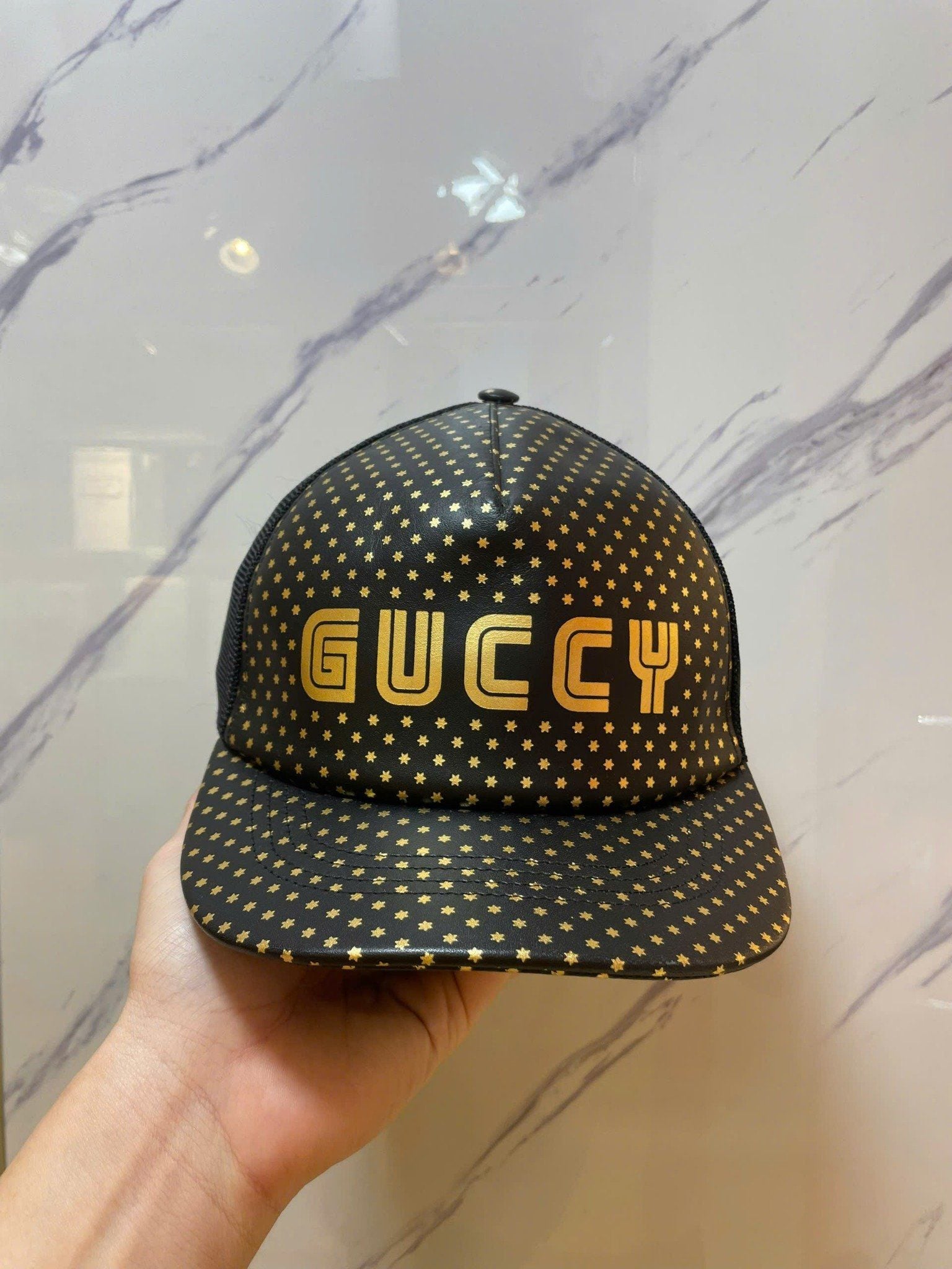 Nón Gucci Đen Ngôi Sao Vàng - New - 426887