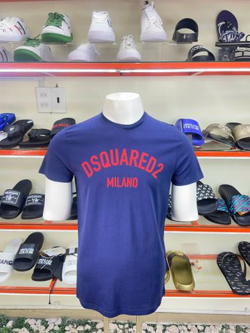 Áo Thun Dsquared2 Xanh Navy Chữ Đỏ - New - DQ1983 - PC01