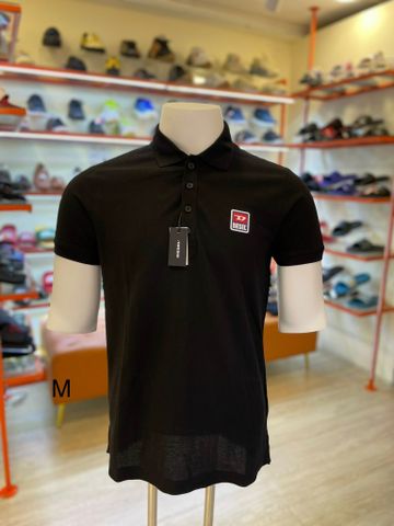 Áo PoLo Gai Đen Diesel - New - T-KAL-PATCH POLO SHIRT