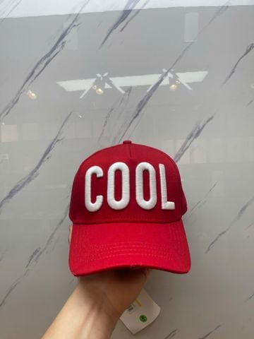 Nón DSQ Dsquared2 Đỏ ICOOL Chữ Thêu - New - BCM0510