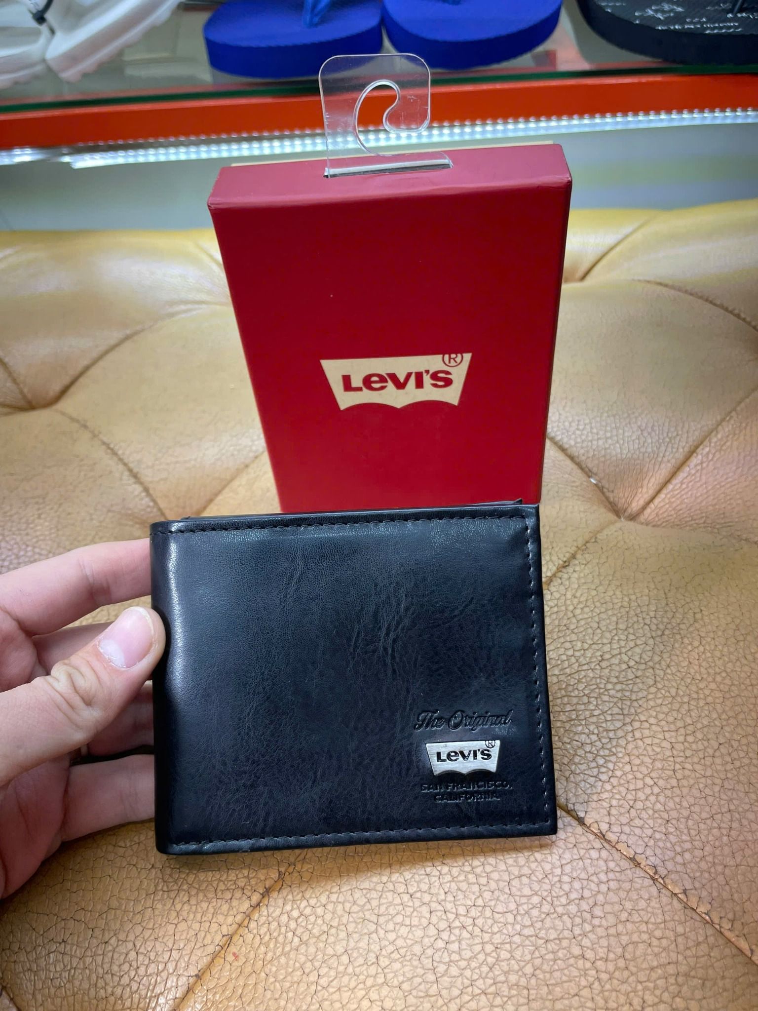 Ví Ngang Levi's Đen Trơn - New - 31LP220124