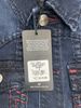 Áo khoác Jeans Xanh Đen Chỉ Hồng True Religion - New - 105606 - TB02