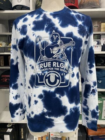 Áo thun tay dài True Religion Xanh loan trắng - New - 105973 - TA04