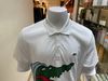 Áo Polo Lacoste Trắng In Cá Sấu To - New - PH041051WX5