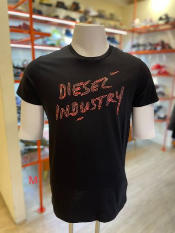 Áo Thun Đen Chữ Nổi Diesel - New - T-DIEGO-S15 MAGLIETTA T-SHIRT