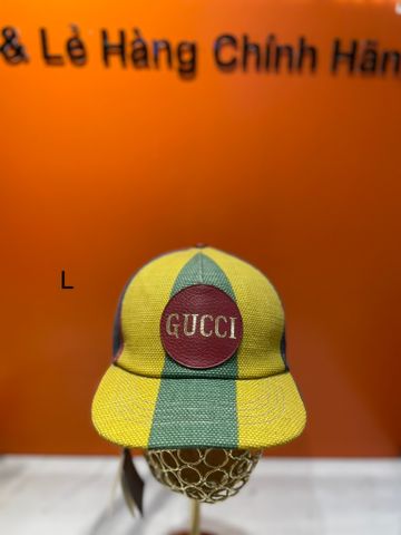 Nón Vàng Sọc Xanh Đỏ Gucci - New - 627157