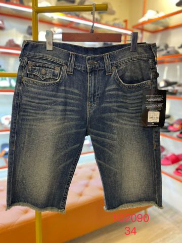 Quần short jean xanh True Religion - 102090