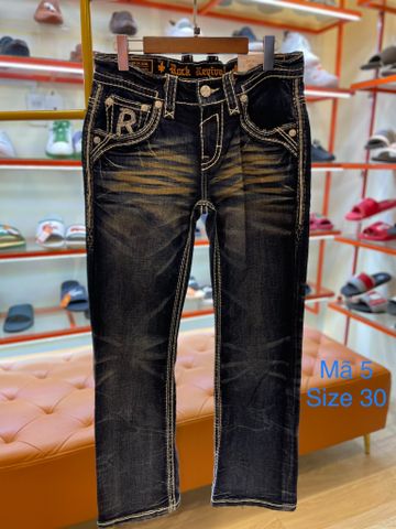 Quần Jean Dài Xanh Rock Reutual - QR25 - NEW