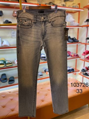 Quần Jean Xanh Nhạt Chỉ Xanh True Religion - New - 103726