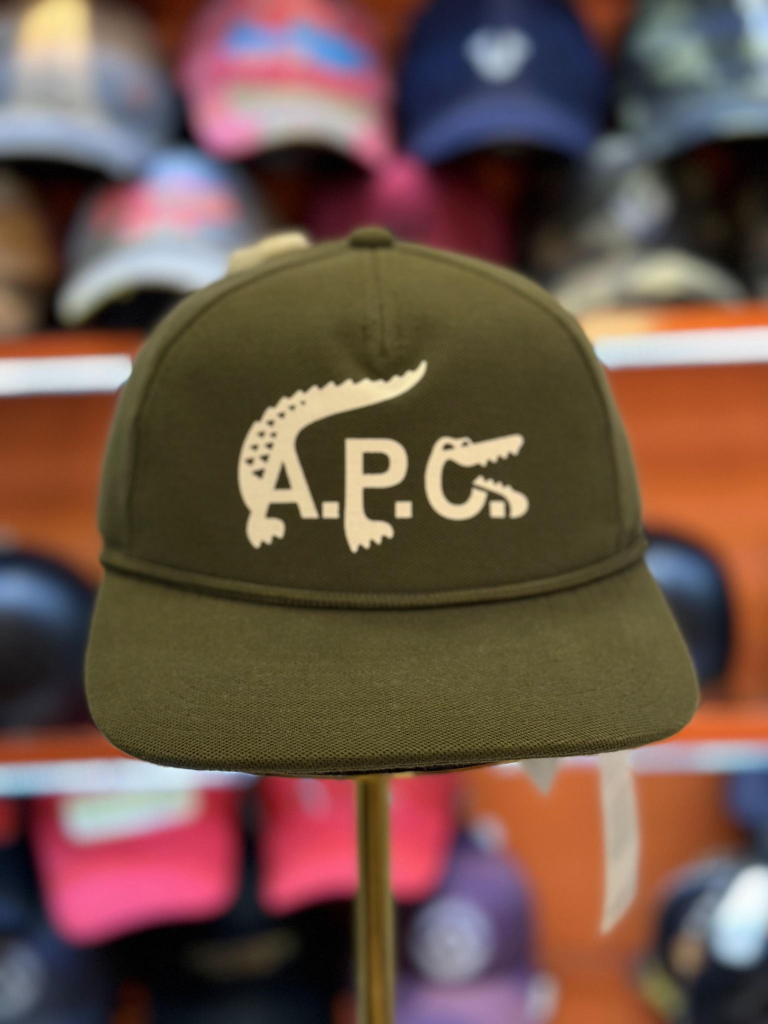 Nón Lacoste Xanh Rêu Cá Sấu APC - New - RK7422 51 WTW