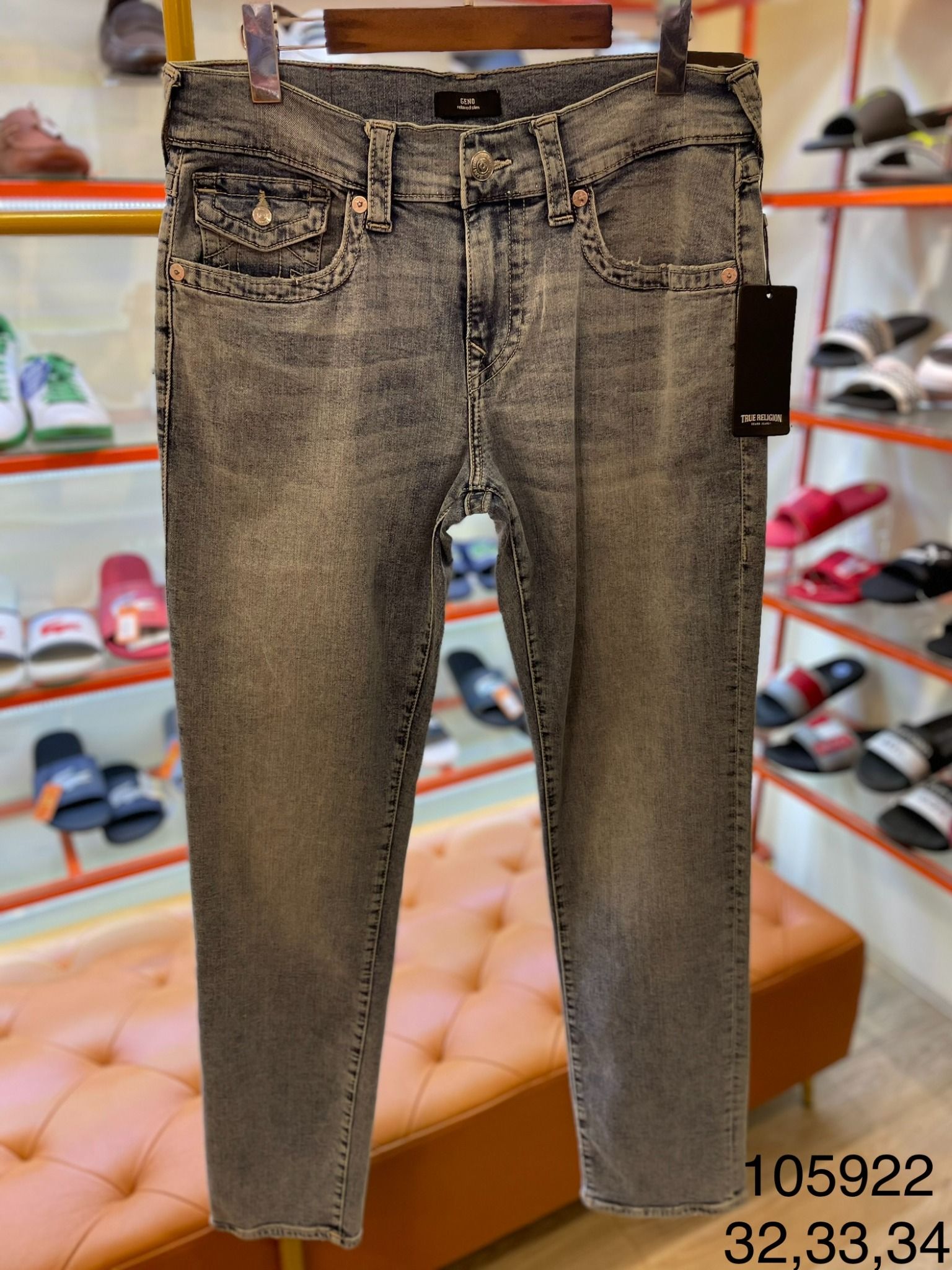 Quần Jean Dài Xanh Nhạt True Religion - New - 105922