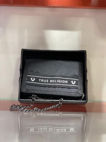 Ví Nam Đen Chữ Trắng True Religion - New - TR201023