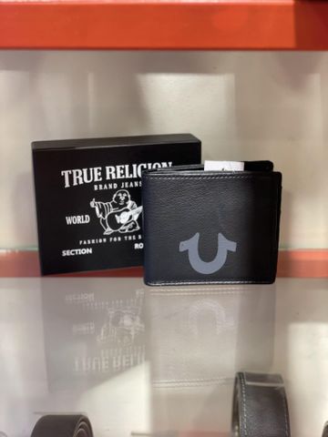 Ví Nam Đen Logo Xám True Religion  - New - TR202132