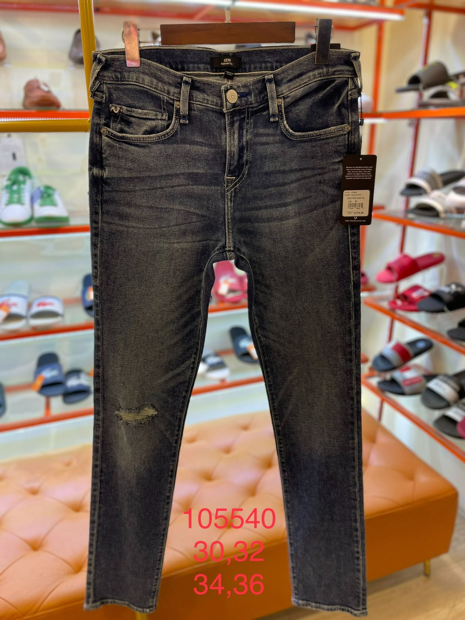 Quần Jean Dài Xanh True Religion - New - 105540 - TD02