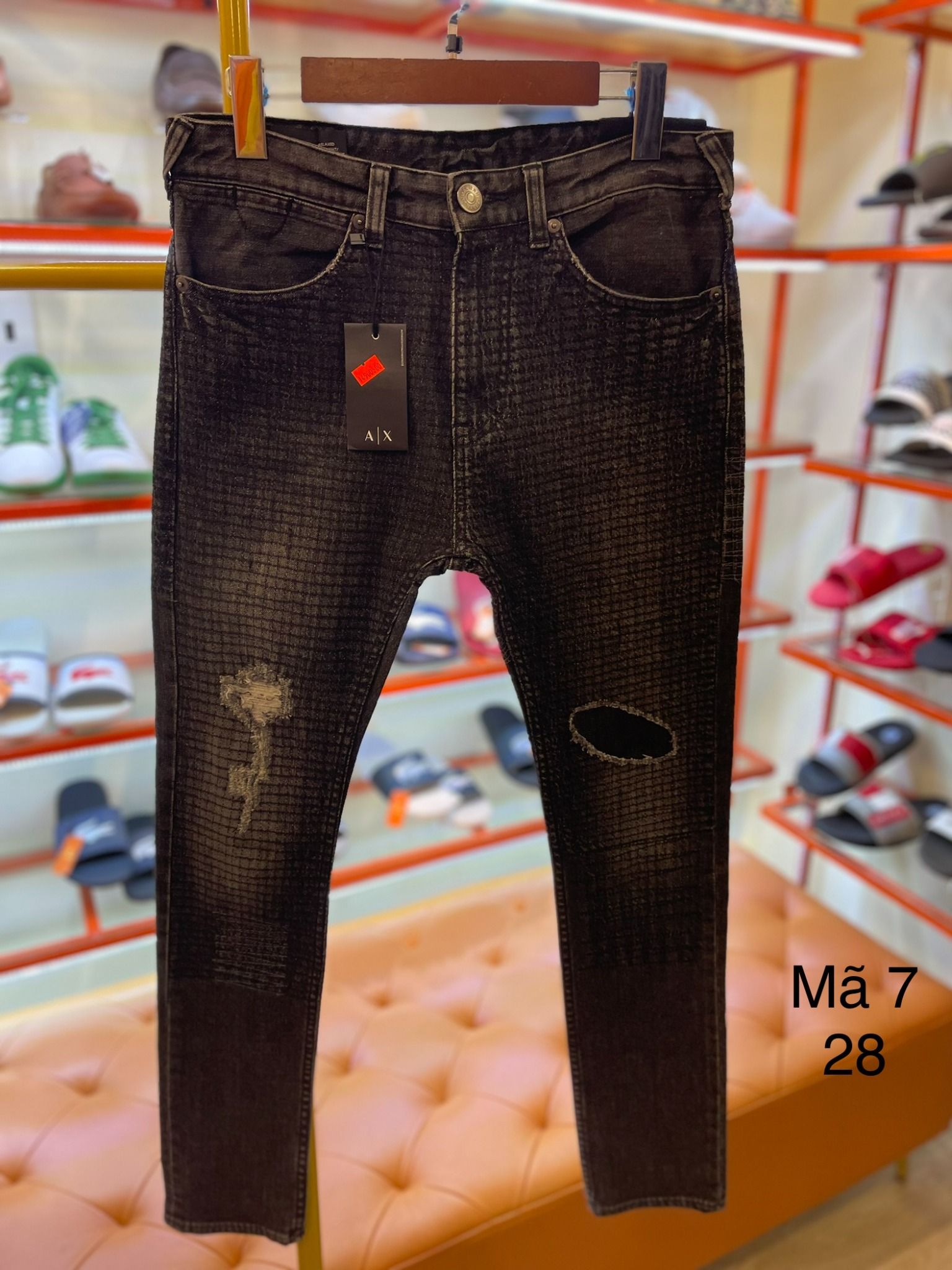 Quần Dài Jeans A/X Armani Exchange Đen - New - 6XZJ10 ZDF2Z - GC01
