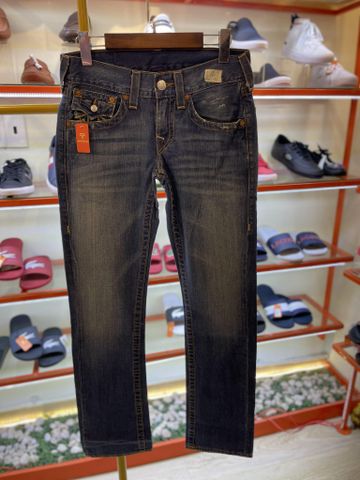 Quần Jean Dài Xanh Chỉ Nâu True Religion - Si - Q8