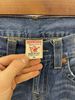 Quần Jean Dài Xanh Chữ Đính Hạt True Religion - Si - Q12