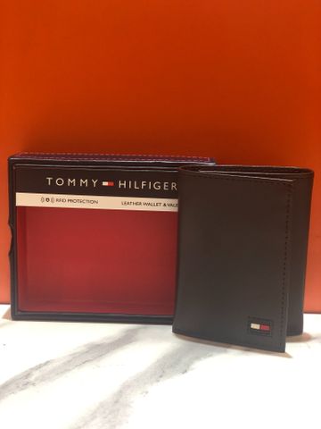 Ví Nam Dọc Nâu Đen Tommy Hilfiger - New - 31HP110019