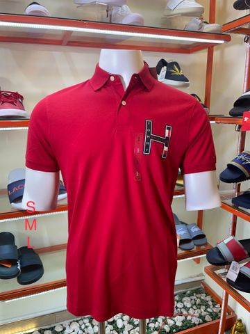 Áo Polo Đỏ Chữ H Tommy Hilfiger - New - 78J9242 600 - GD04