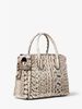 Mercer Medium Snakeskin Belted Satchel 30H9SM9S2L