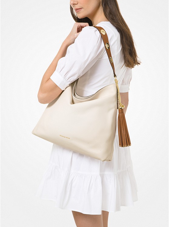 Brooklyn large shop leather shoulder bag