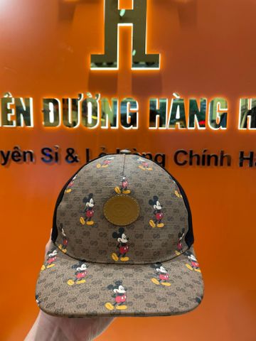 Nón Lưới Nâu Mickey Gucci - Like New 99% - MKGC06