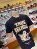 Áo Thun Nam Xanh Navy Chữ Trắng Viền Xám True Religion  - New - 105783 - TB03