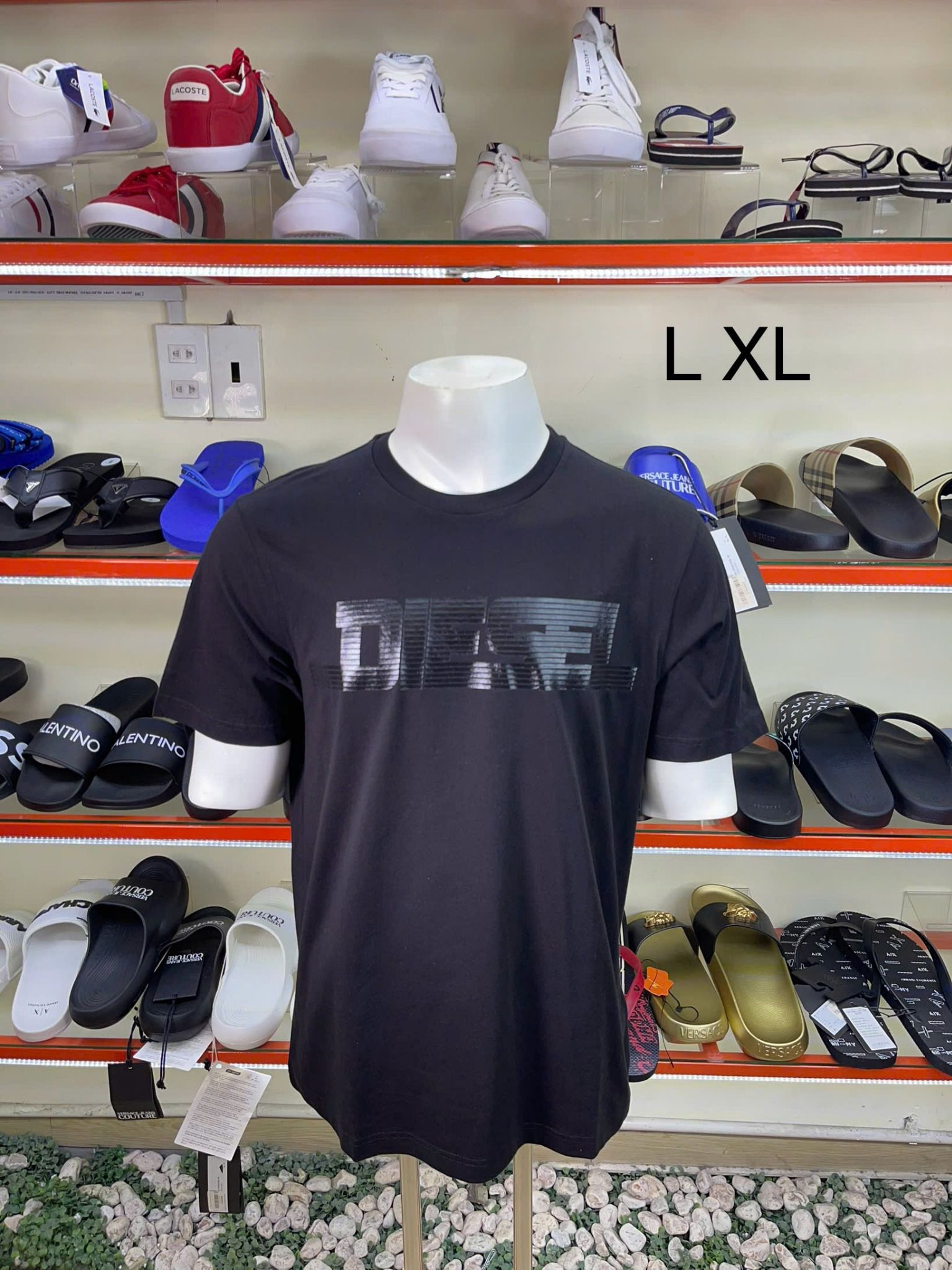 Áo Thun Diesel Đen In Nhám - New - A16861RPATI - TD02