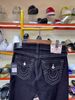 Quần Dài Jeans True Religion Đen Chỉ Trắng Nhỏ - New - 107654