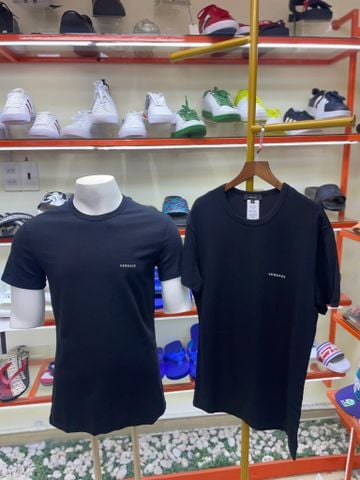 Set 2 Áo Lót Cổ Tròn Versace Đen - New - AU04023