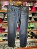 Quần Dài Jeans True Religion Xanh Đậm Chỉ Cam - New - 104662