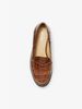 Alberta Crocodile-Embossed Leather Kiltie Loafer 40F9ABFP2E