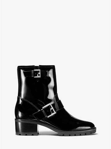 Bronwyn Patent Leather Moto Boot  40F9BRME5A