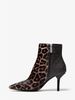 Katerina Leopard Print Calf Hair and Logo Ankle Boot 40F9KTME8H