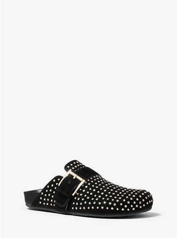 Robin Crystal-Embellished Suede Clog 40R0ROFP2S