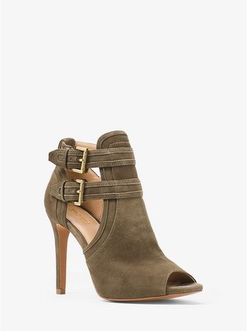 Blaze Suede Open-Toe Bootie 40T7BLHE6S