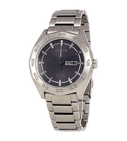 Super Titanium Eco-Drive Grey Dial Men's Watch AW0060-54H