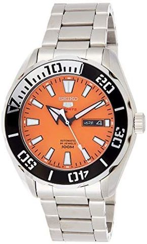 5 Sports Automatic Orange Dial Stainless Steel Men's Watch SRPC55